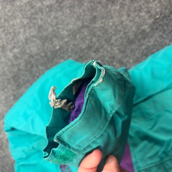 THE NORTH FACE Girls Teal/Purple Snow Ski Jacket Hooded Hy-vent size: Small 7/8 - Picture 7 of 10